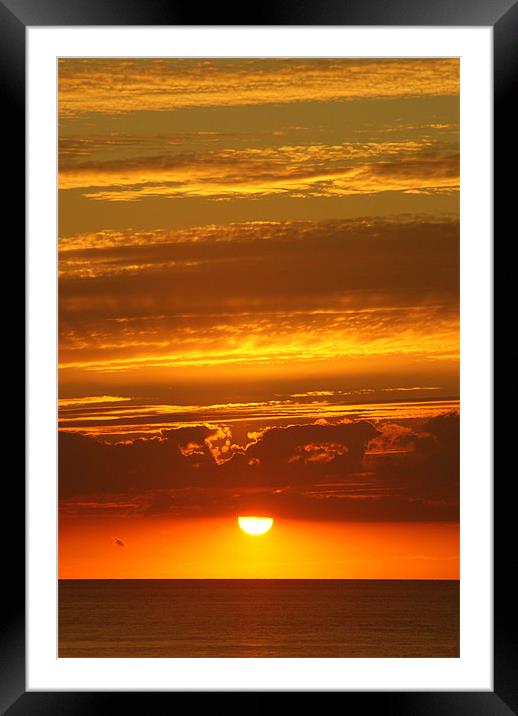 north norfolk sunset Framed Mounted Print by rachael hardie