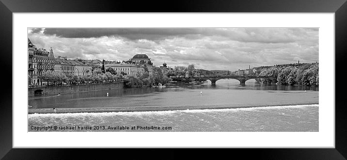 Charles Bridge, Prague Framed Mounted Print by rachael hardie