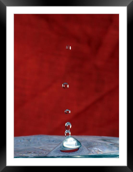 Water games - The Drop 1 Framed Mounted Print by Andreas Hartmann