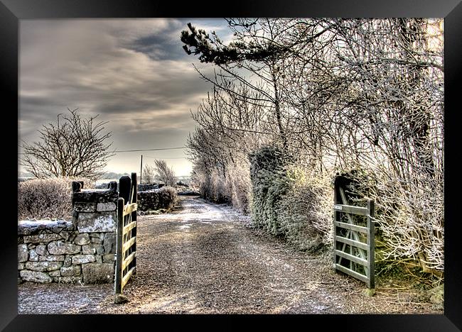 Cottage gate Framed Print by Andreas Hartmann