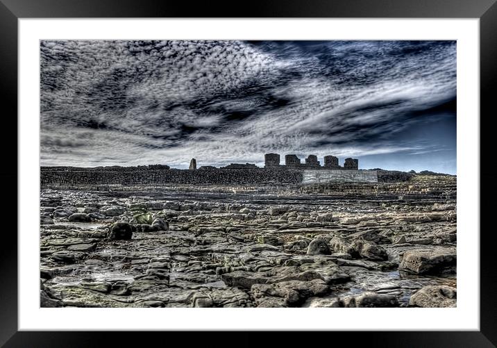 Ruins on the coast of Inishmore Framed Mounted Print by Andreas Hartmann