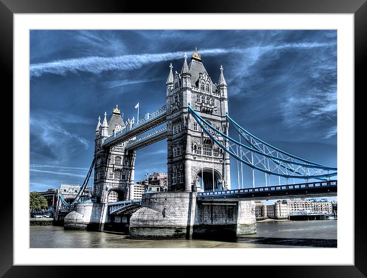 Tower Bridge Framed Mounted Print by Andreas Hartmann
