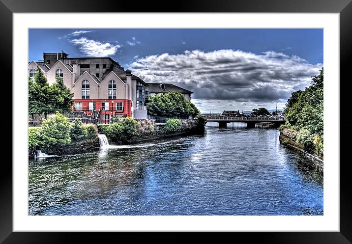 River Corrib, Galway City Framed Mounted Print by Andreas Hartmann