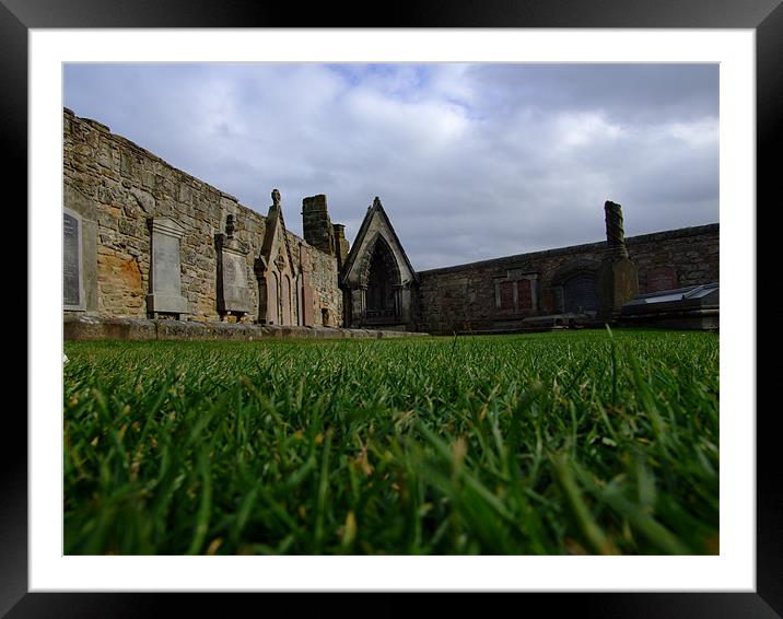St Andrews Graveyard Framed Mounted Print by Dave Wyllie