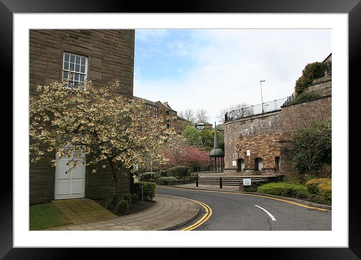 Weavers Yard Framed Mounted Print by Dave Wyllie