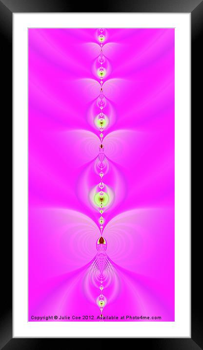 Pink...and Others Framed Mounted Print by Julie Coe