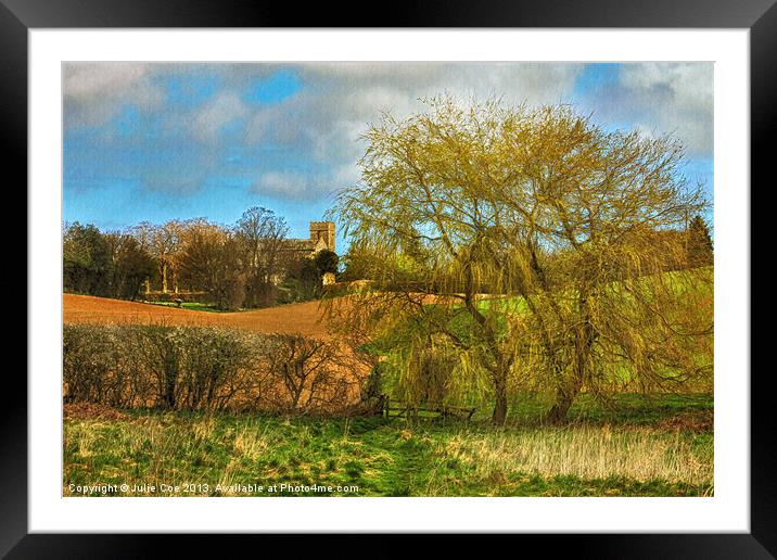 A Lovely View Framed Mounted Print by Julie Coe