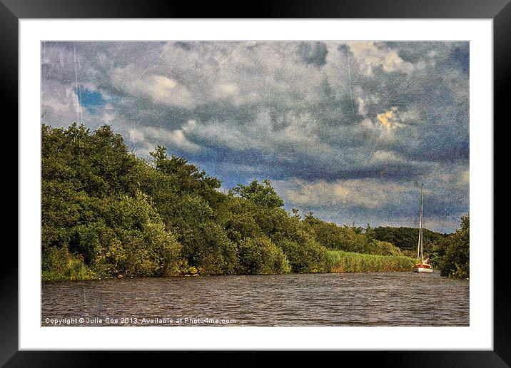 On The River Ant Framed Mounted Print by Julie Coe