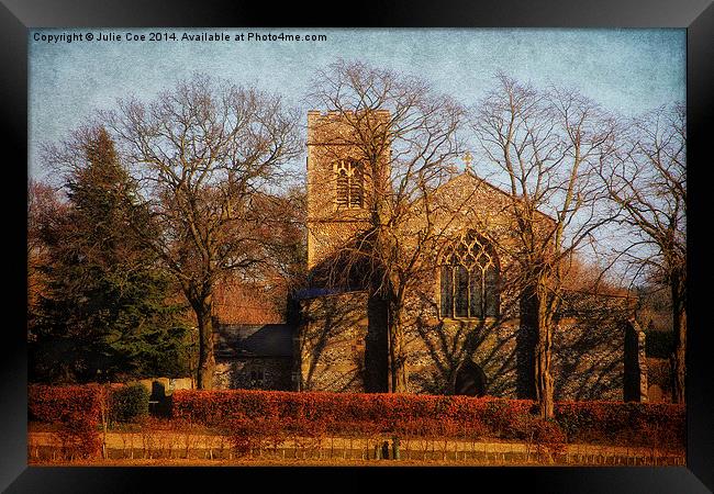 Edgefield Church - Colour Framed Print by Julie Coe