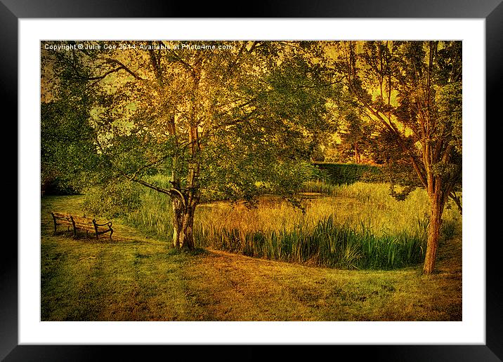 Edgefield Village Pond 2 Framed Mounted Print by Julie Coe