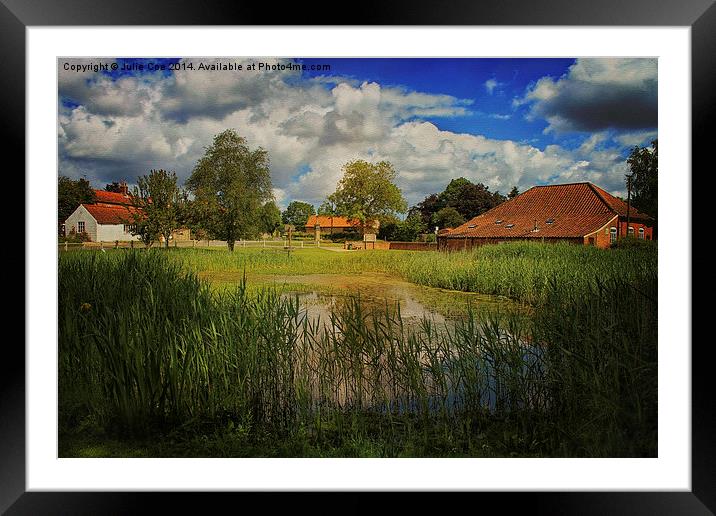 Edgefield, Norfolk Framed Mounted Print by Julie Coe