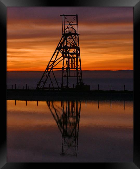 Sunrise Over Frances Colliery Framed Print by Andrew Beveridge