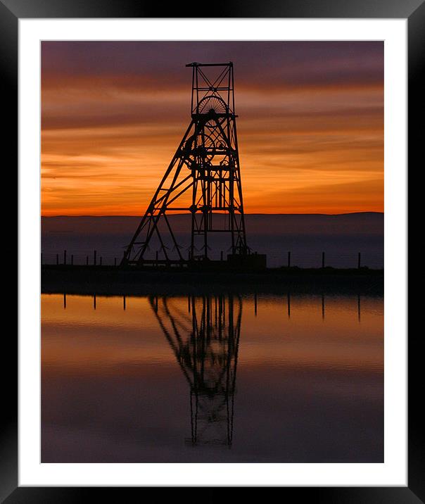 Sunrise Over Frances Colliery Framed Mounted Print by Andrew Beveridge