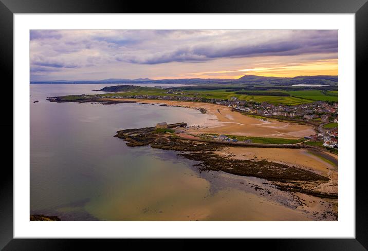 Sunset, Elie Beach Framed Mounted Print by Andrew Beveridge