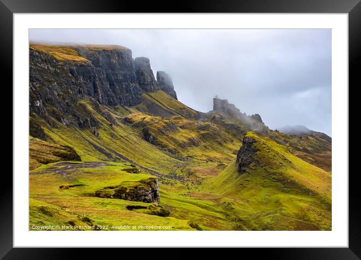 Moody Skye Landscape Framed Mounted Print by Mark Pritchard
