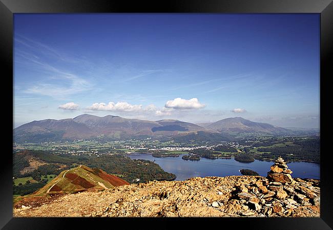 Catbells Summit Framed Print by Mark Pritchard