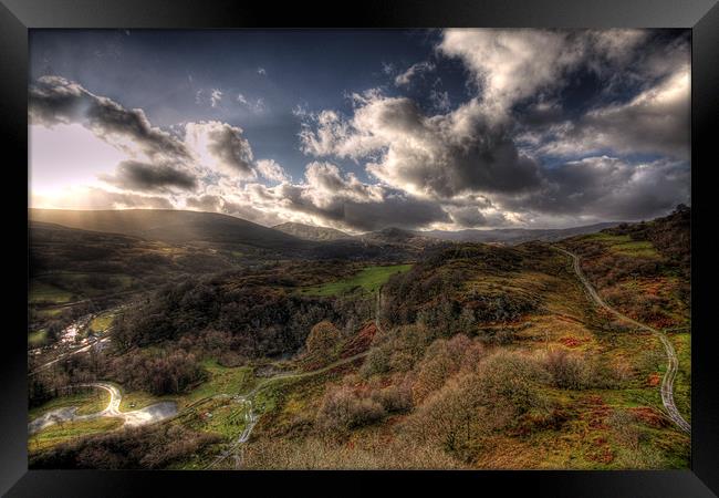 View from Dolwyddelan Castle Framed Print by Mark Pritchard