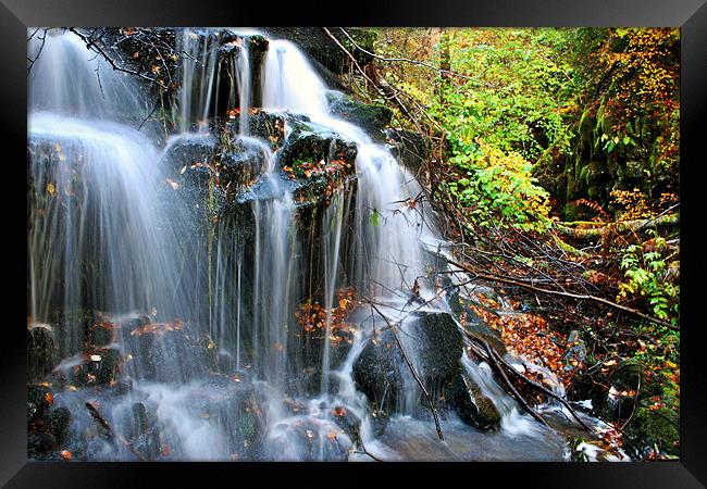 Waterfall Framed Print by Mark Pritchard