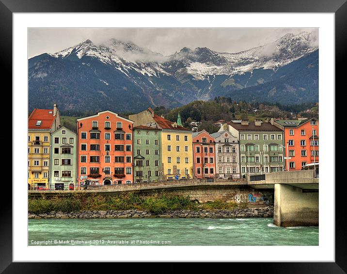 Innsbruck Framed Mounted Print by Mark Pritchard