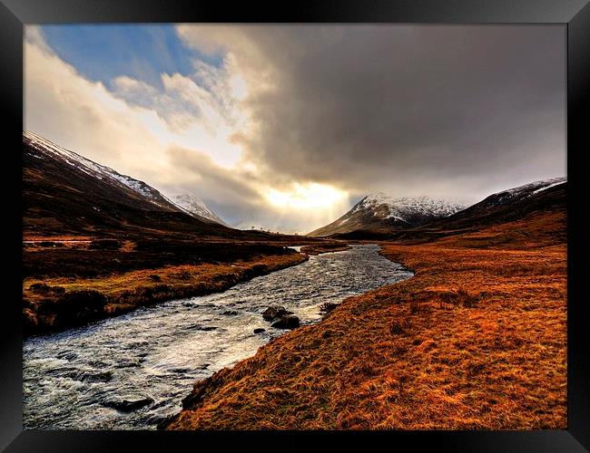 By The A93 Framed Print by Mark Pritchard