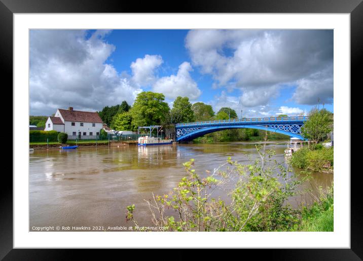 Stourport River Bridge Framed Mounted Print by Rob Hawkins