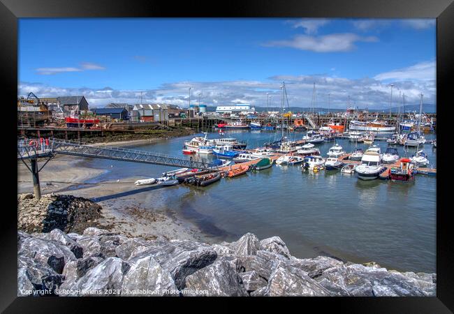 Mallaig Marina  Framed Print by Rob Hawkins