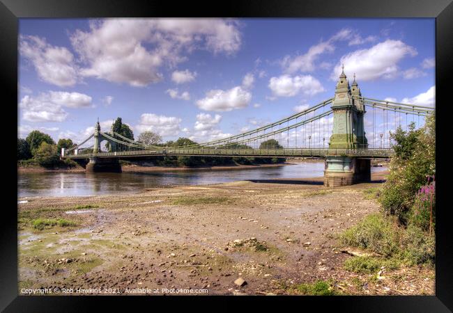 Hammersmith Bridge Framed Print by Rob Hawkins