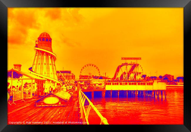 Clacton Surreal Framed Print by Rob Hawkins