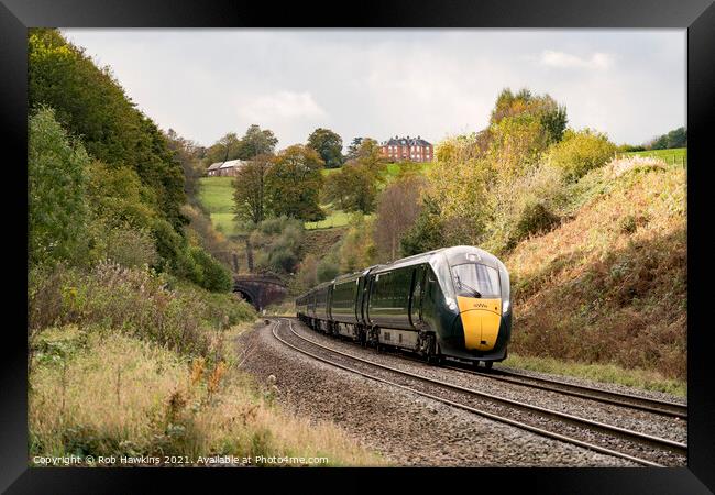 Autumn at Whiteball Framed Print by Rob Hawkins