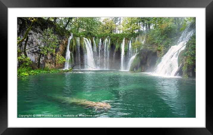 Plitvice Waters  Framed Mounted Print by Rob Hawkins