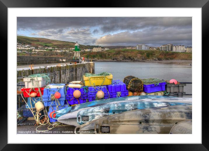 Port Erin Lighthouse Framed Mounted Print by Rob Hawkins