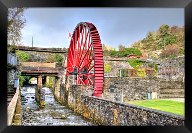 Laxey small wheel  Framed Print by Rob Hawkins