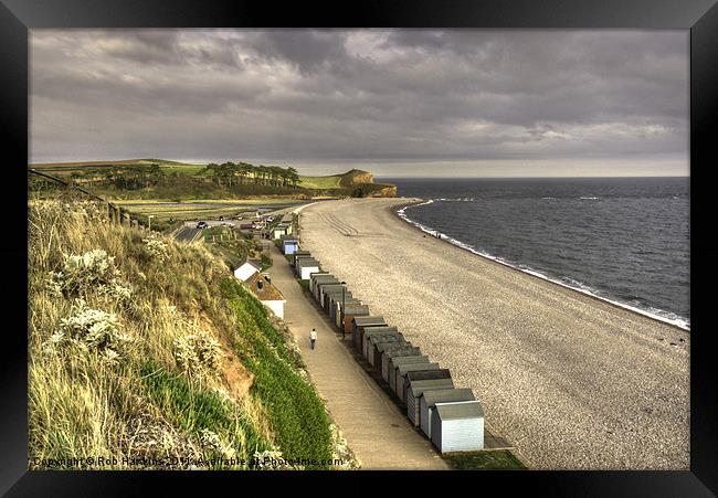 The Beach at Budleigh Framed Print by Rob Hawkins