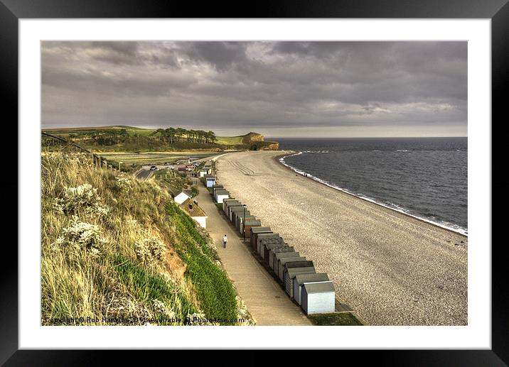The Beach at Budleigh Framed Mounted Print by Rob Hawkins