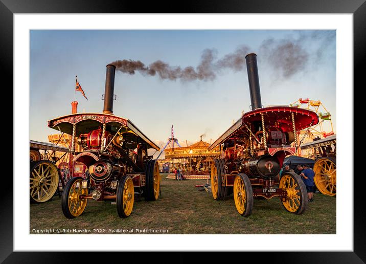 Steaming at the Fair Framed Mounted Print by Rob Hawkins