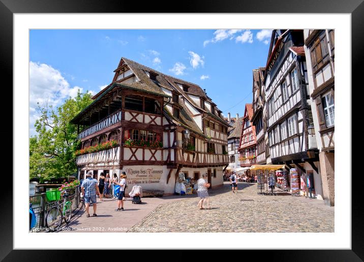 Strasbourg Petite France Framed Mounted Print by Rob Hawkins