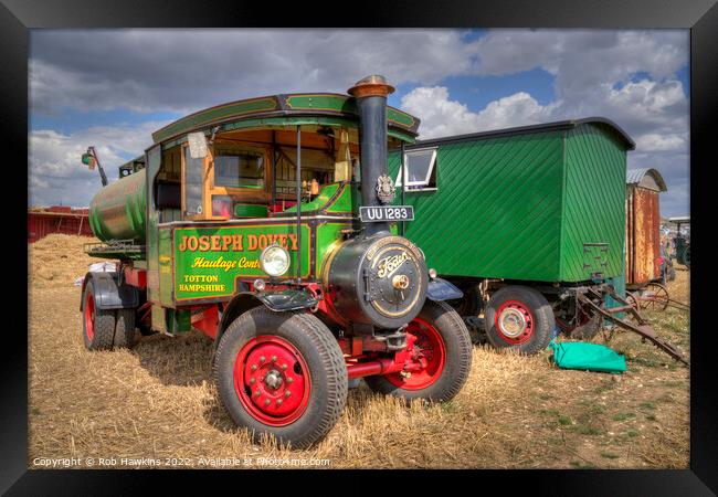 Steam Tanker  Framed Print by Rob Hawkins