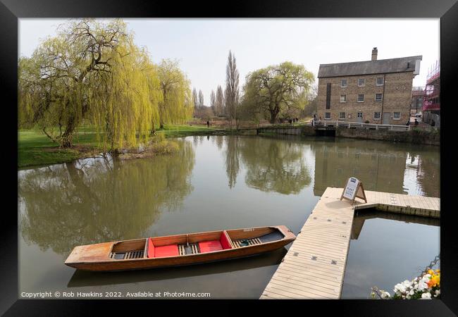 Cambridge Mill Pond Framed Print by Rob Hawkins