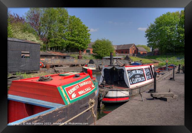 Narrowboats of the Black Country  Framed Print by Rob Hawkins