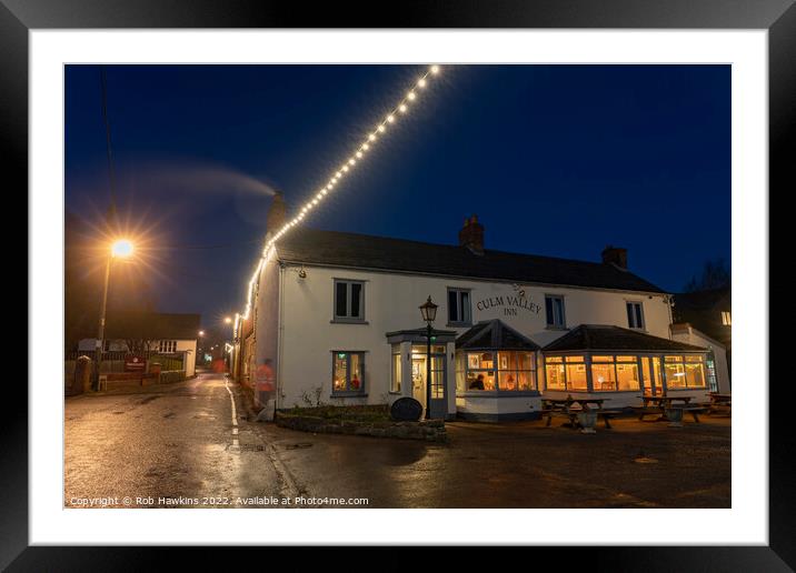 Culm Valley Nights Framed Mounted Print by Rob Hawkins