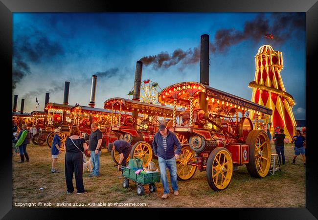 Puffing Power  Framed Print by Rob Hawkins