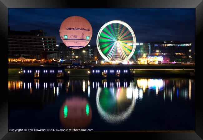 Krakow fairground balloon  Framed Print by Rob Hawkins