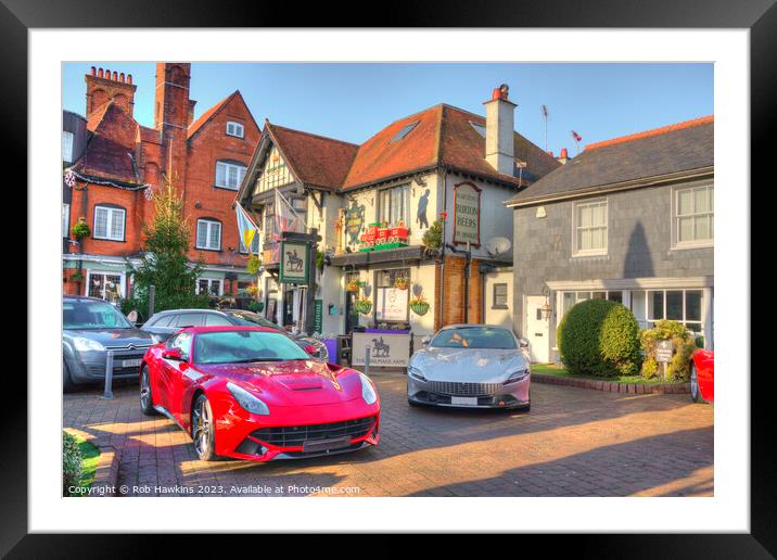Mailmans super cars  Framed Mounted Print by Rob Hawkins