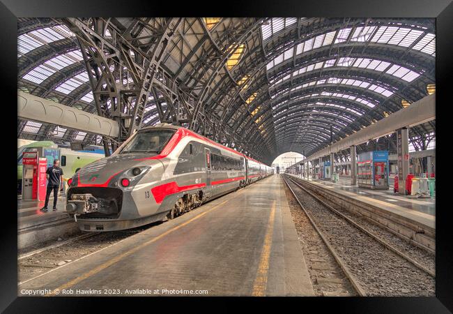 Milano Centrale Vitesse Framed Print by Rob Hawkins