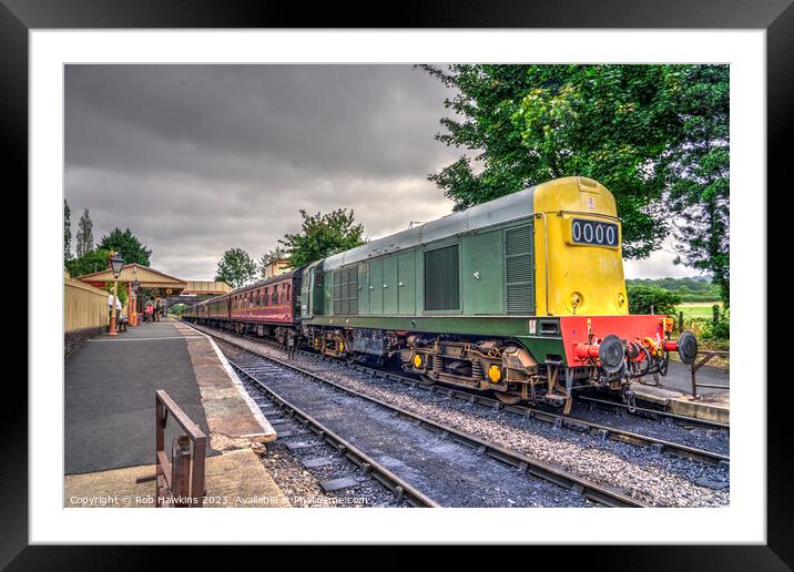 Class 20 at Toddington Framed Mounted Print by Rob Hawkins