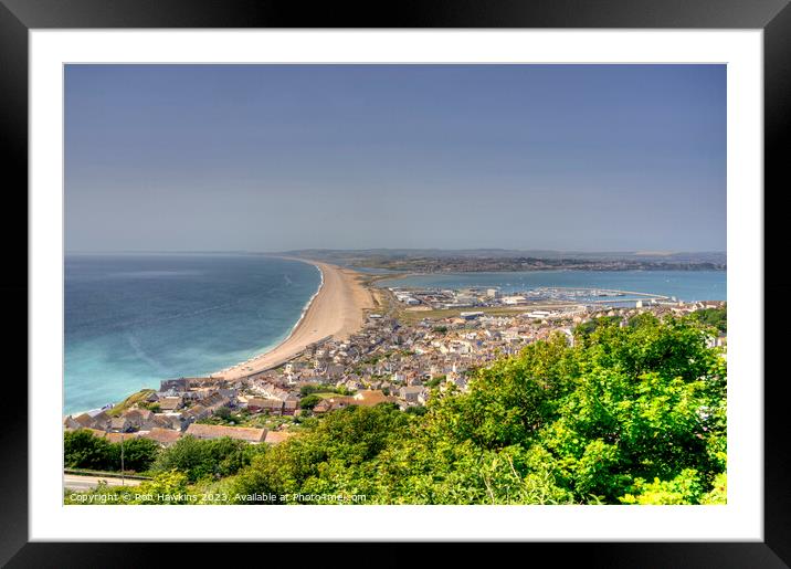 Portland Chesil Beach  Framed Mounted Print by Rob Hawkins