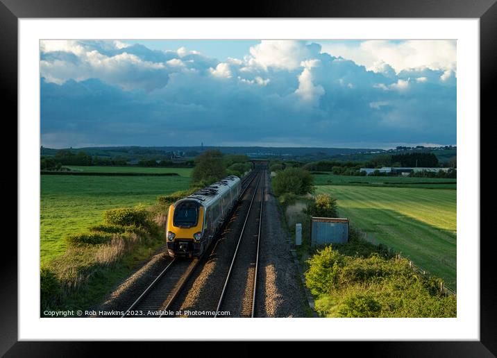 Somerset Levels Voyager Framed Mounted Print by Rob Hawkins