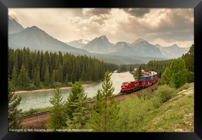Freight at Morant's Curve Framed Print by Rob Hawkins