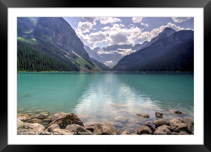 Lake Louise  Framed Mounted Print by Rob Hawkins