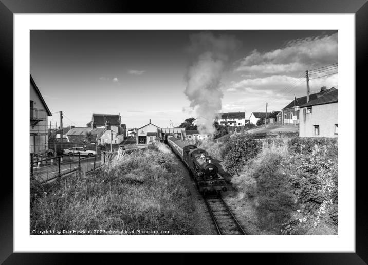 Watchet Mono Mogul Framed Mounted Print by Rob Hawkins